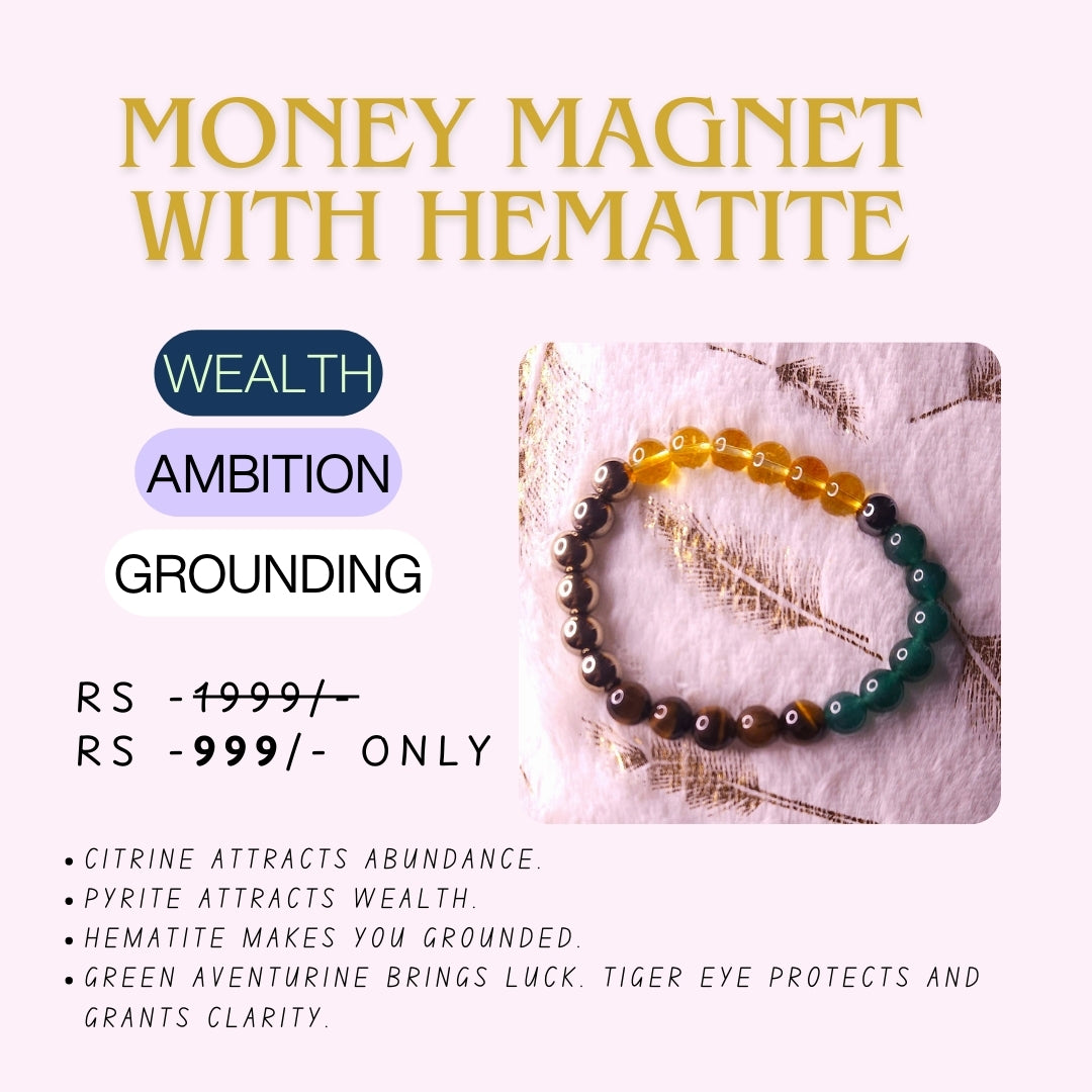 Money Magnet with Hematite Bracelet